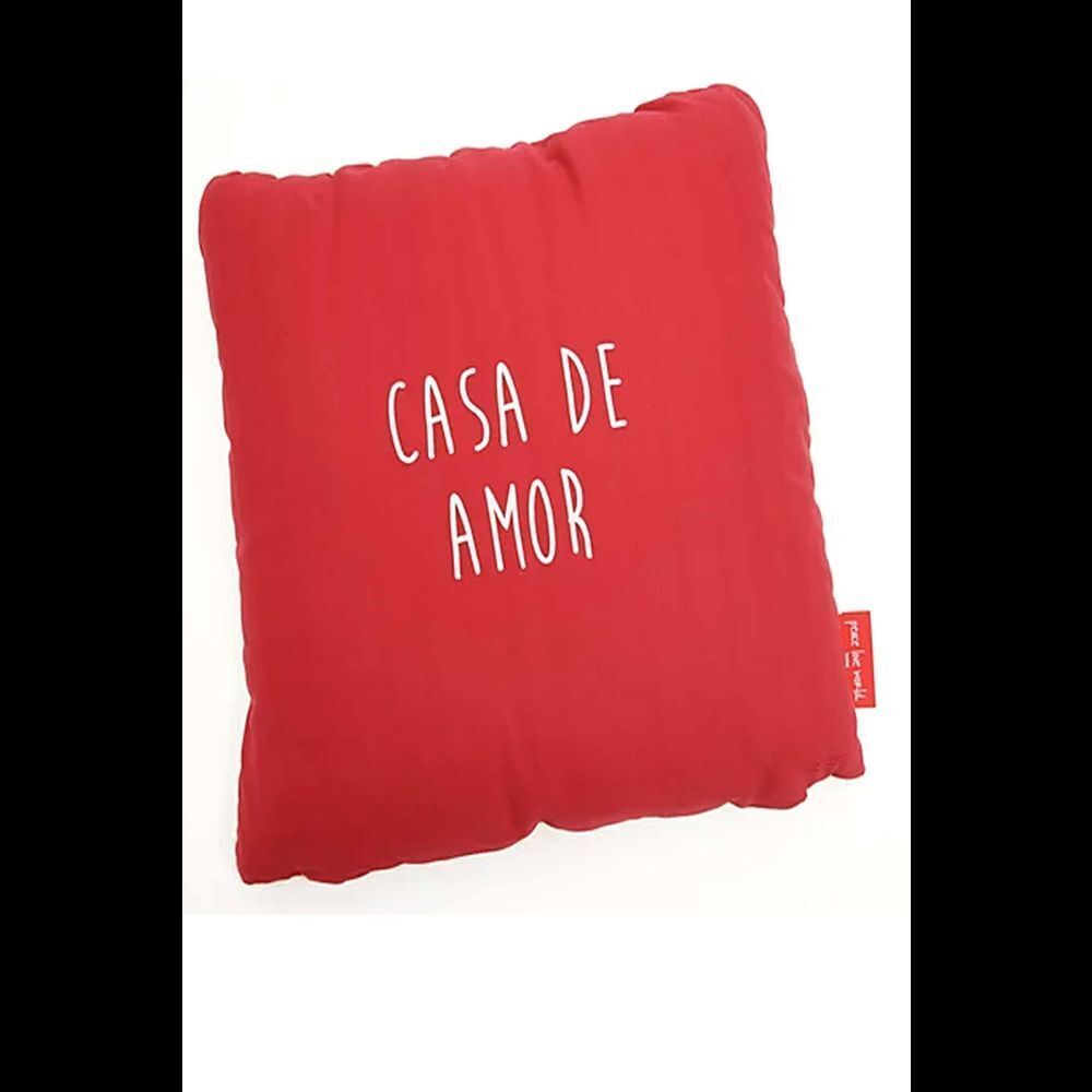 Peace Love World 20" x 20" Cable Knit Pillow Poinsettia